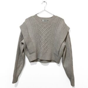 Babaton | Aritzia Cream/Oatmeal 100% Merino Wool Knit Seek Sweater Size 2XS